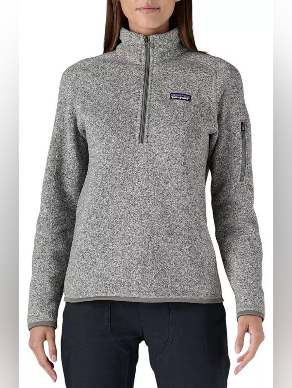 Patagonia Half Zip Fleece Heather Gray Better Sweater - Picture 3 of 12